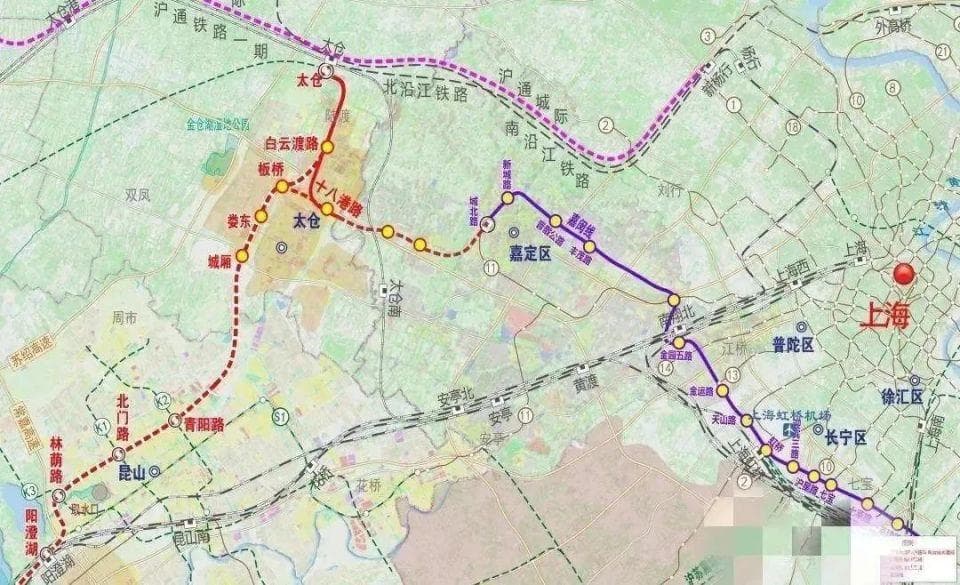 苏锡常城际铁路将与上海地铁无缝换乘，太仓先导段最新进展来了