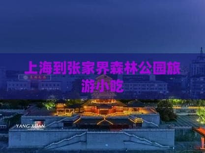 上海到张家界旅游攻略：行程规划、景点推荐、交通住宿一站式指南