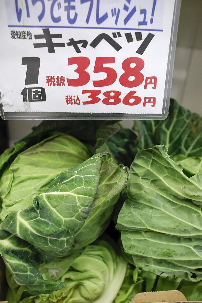 日本食品涨价，民众“菜篮子”承重