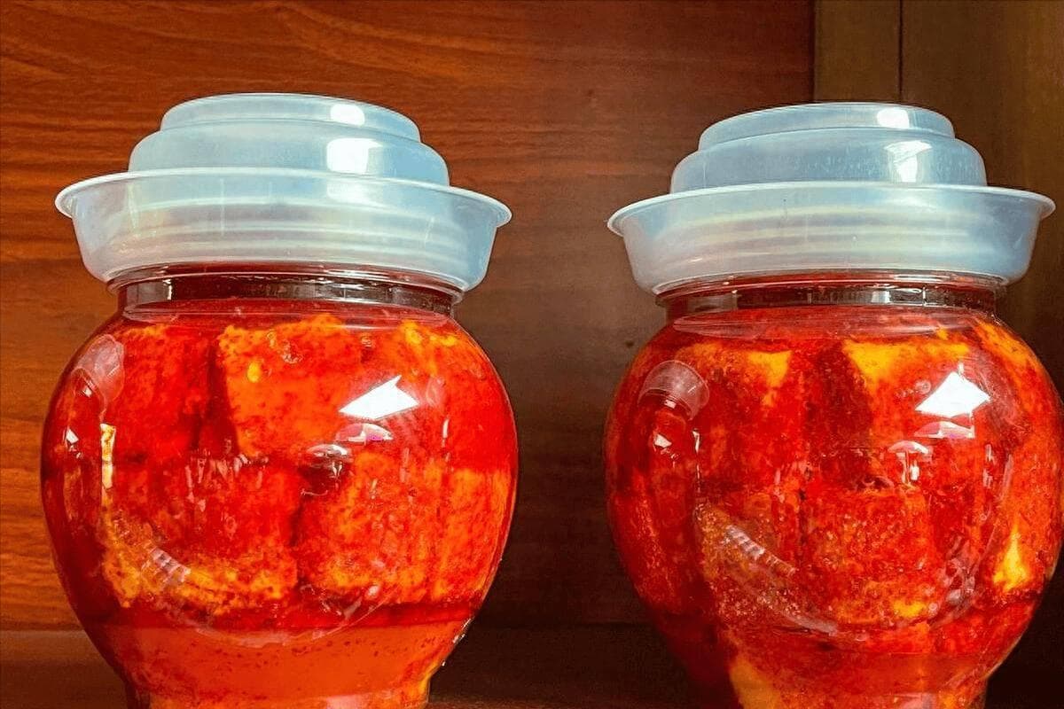 家庭自制豆腐乳，不发酵不长毛，15分钟做好，7天腌好，香辣入味