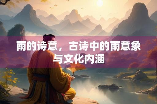 雨的诗意，古诗中的雨意象与文化内涵