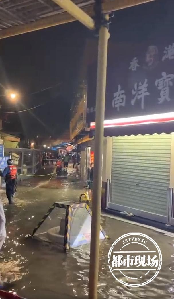 广东广西香港现海水倒灌，系天文大潮与风暴潮叠加
