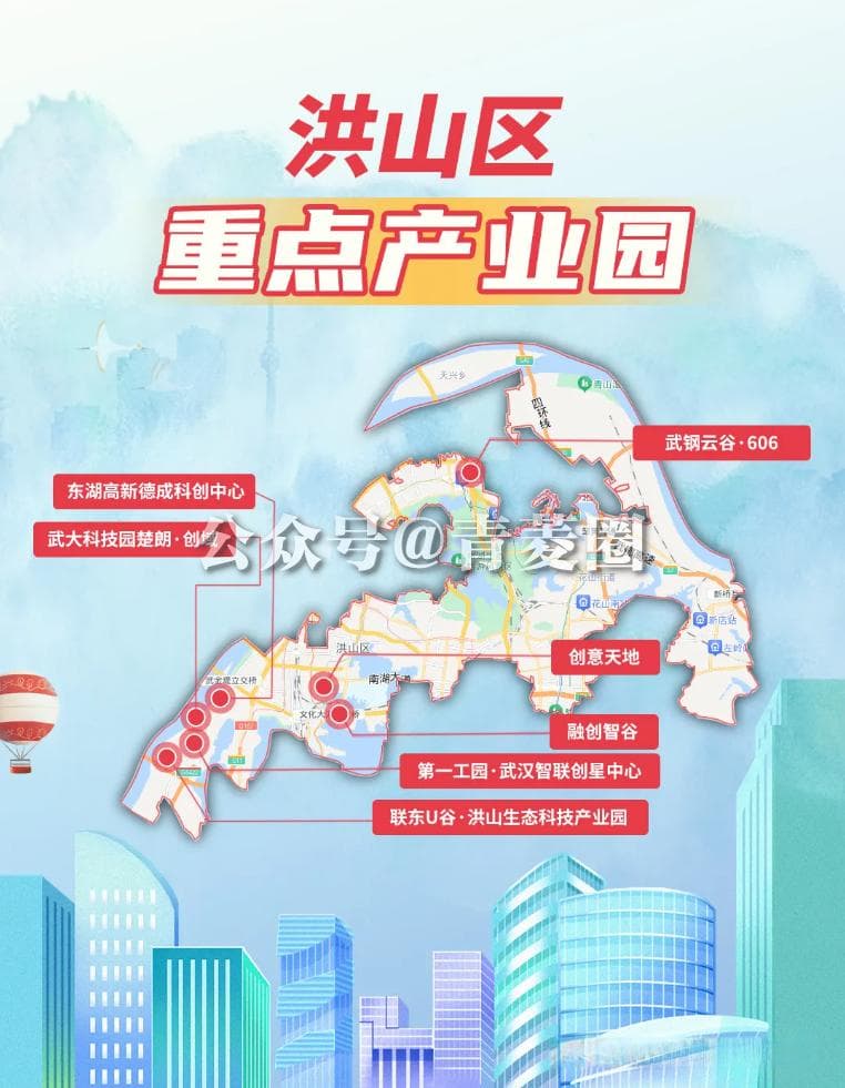 武汉发布新版产业地图，来看看白沙洲产业分布