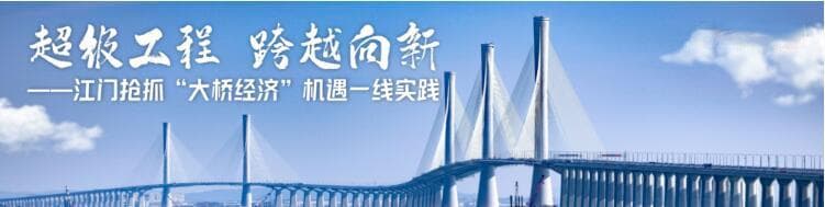 以“大桥经济”推动江门大广海湾建设取得新突破