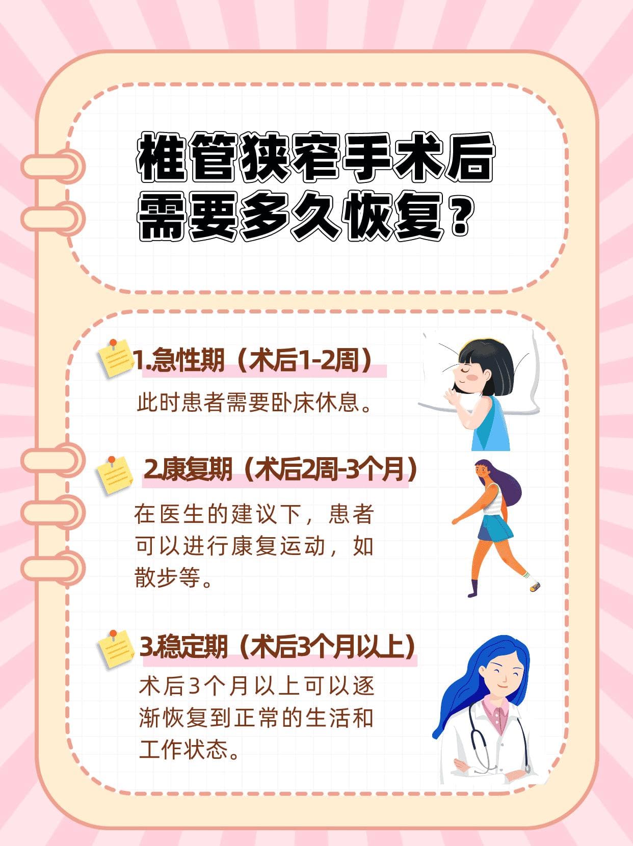 椎管狭窄手术后恢复攻略：时间线与实操指南