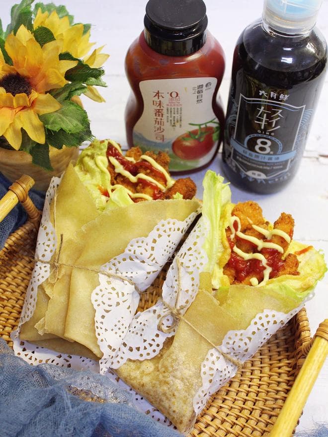 香酥鸡柳卷饼