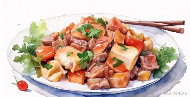 300克莲藕搭配200克肉片，揭秘莲藕炒肉的经典做法！