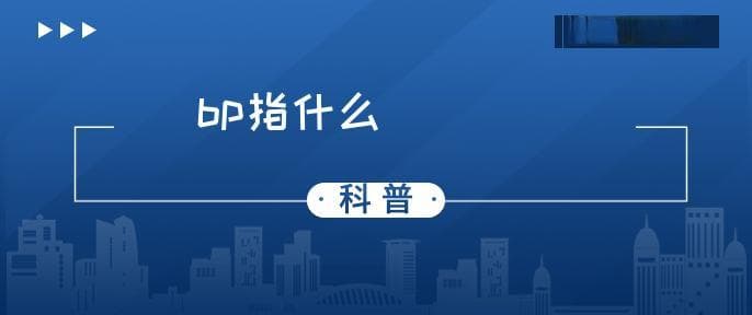 BP是什么意思？