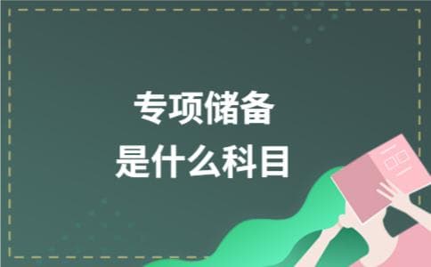 专项储备是什么科目
