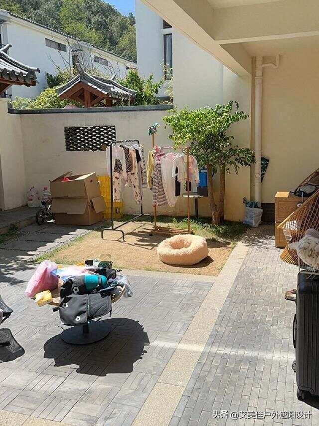 小平米院子这样设计，集景观、休闲于一体，实用好看显空间大