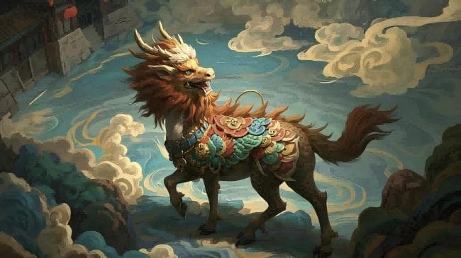 山海经异兽录之瑞兽麒麟