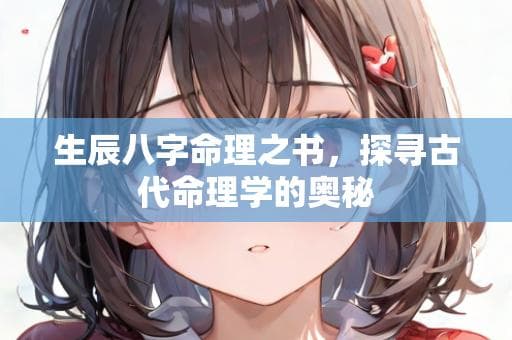 生辰八字命理之书，探寻古代命理学的奥秘