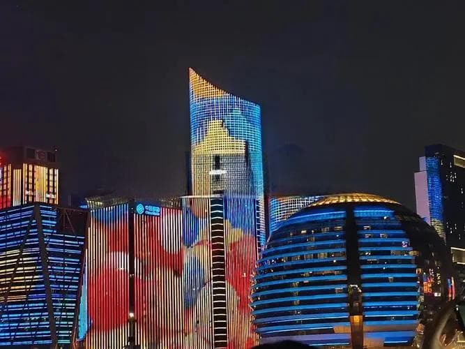 五四广场灯光秀的时间设置