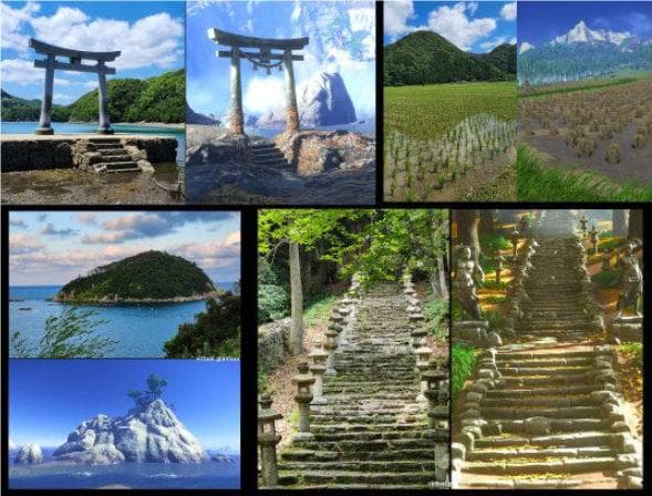 《对马岛之魂》虚实交错：玩家对比照曝出，游戏世界与现实景色各领风骚