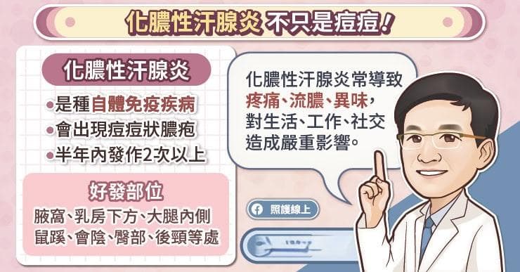 这不是痘痘！腋下、鼠蹊反复发炎、流脓，化脓性汗腺炎治疗解析