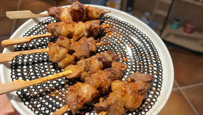 原汁原味羊肉烤串