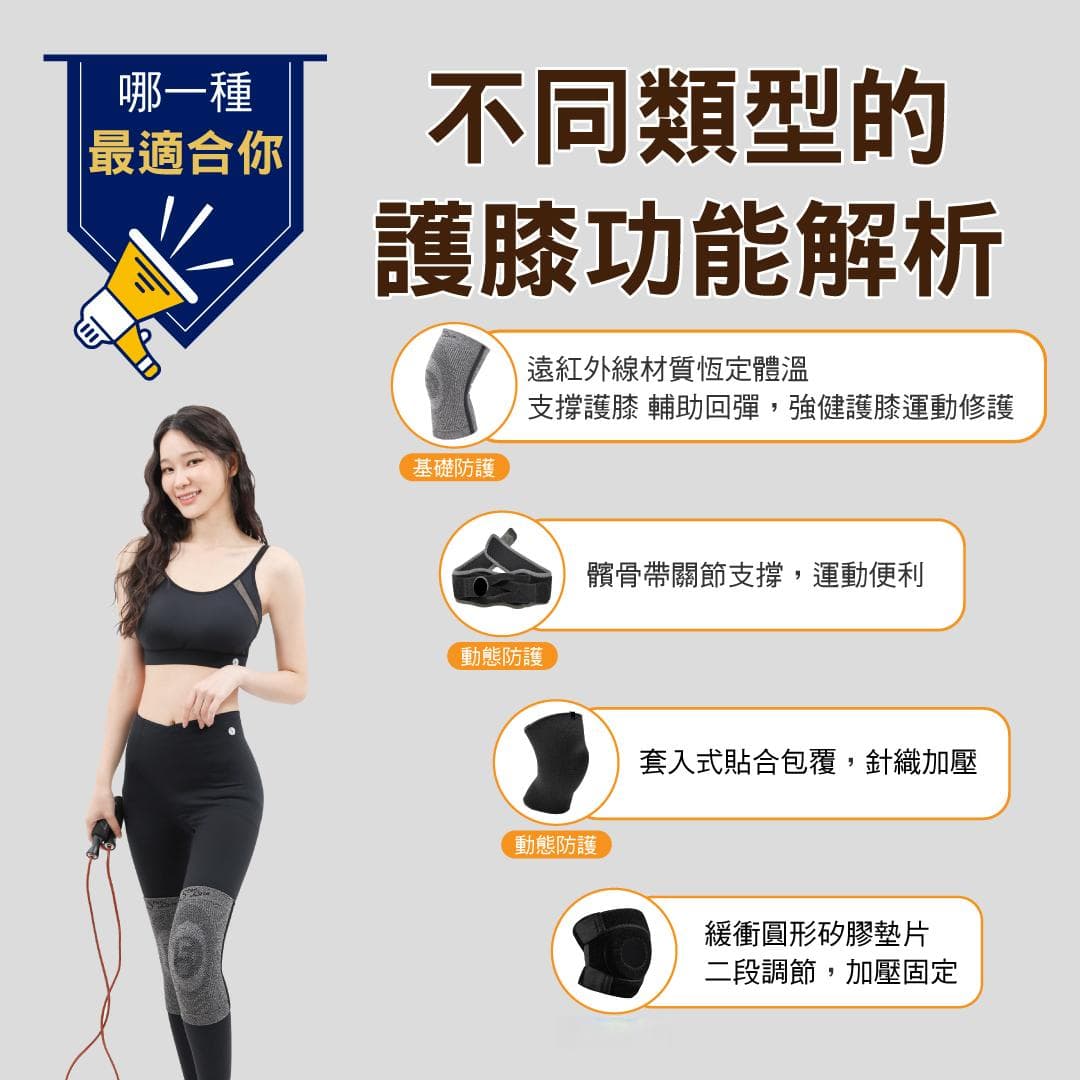 不同类型的护膝功能解析：哪一种最适合你？