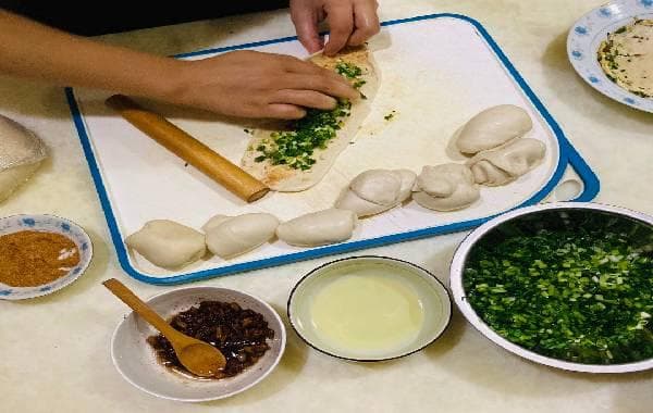 白萝卜葱油饼