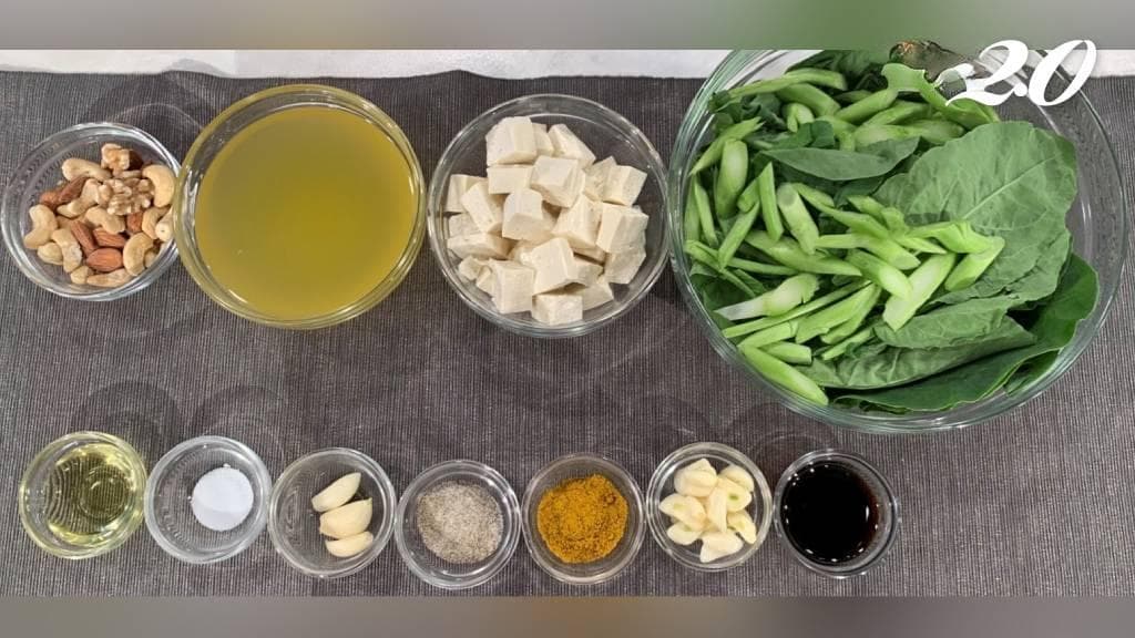 坚果豆腐芥蓝菜：主廚教学护脑抗老营养菜