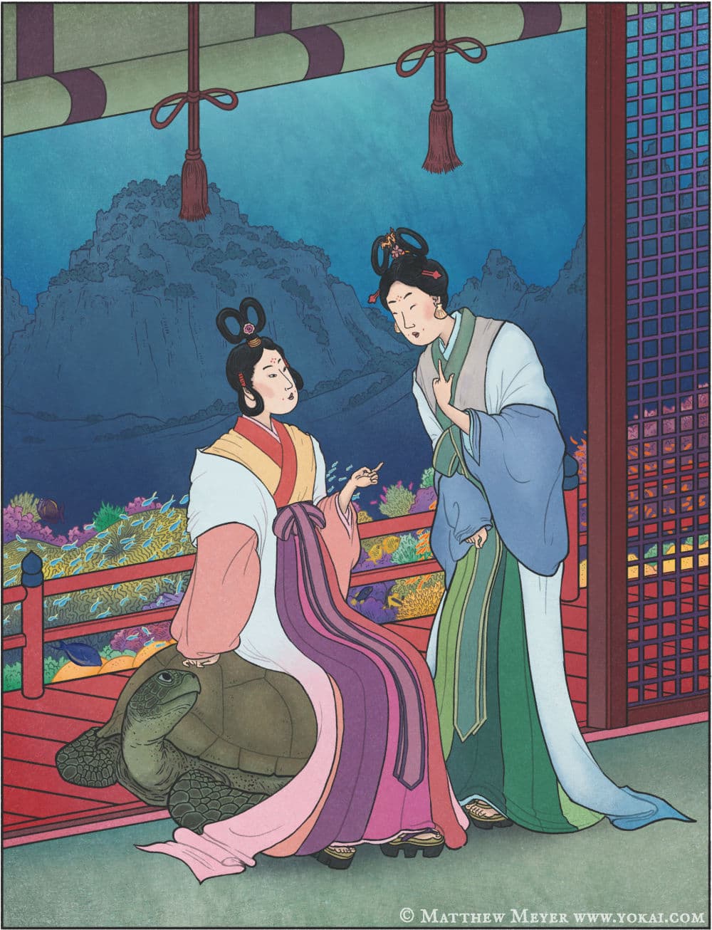 丰玉姬与玉依姬：日本神话中的龙宫公主