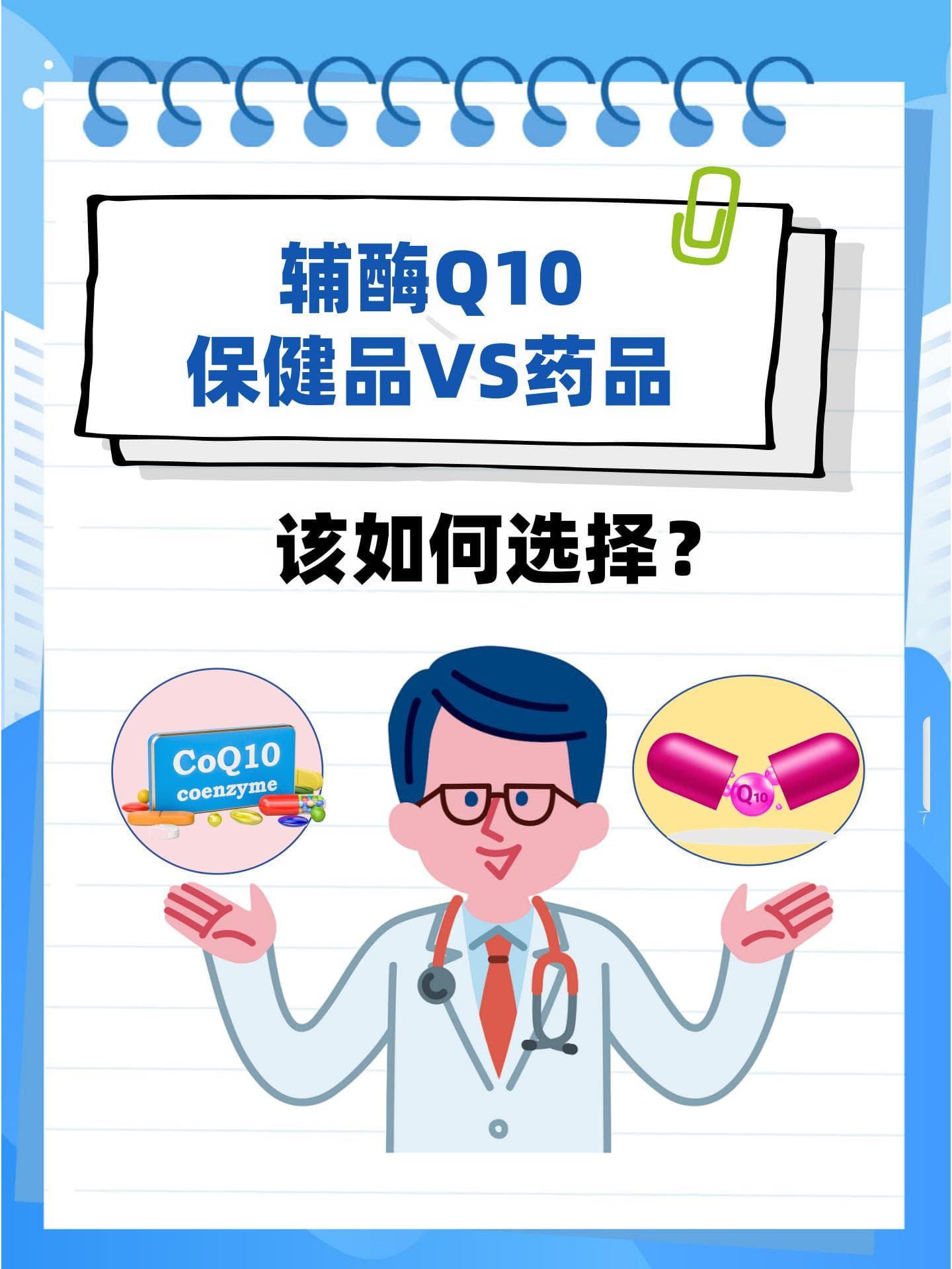 辅酶Q10：保健品VS药品，该如何选择？