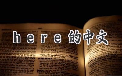 迷失在翻译软件里？“Here”的中文含义远不止于此！