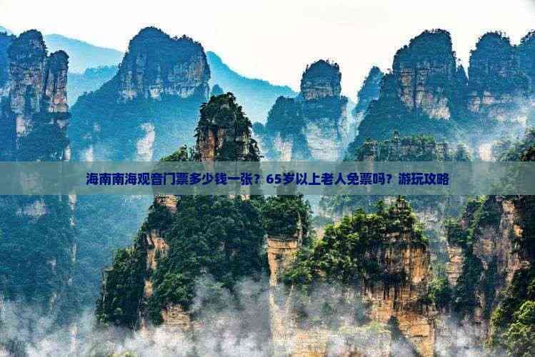 海南南海观音门票多少钱一张？65岁以上老人免票吗？游玩攻略