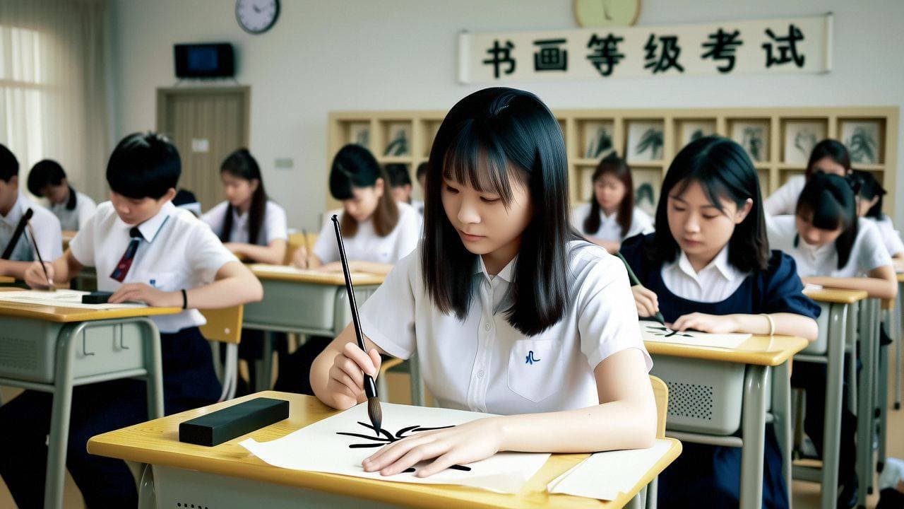 书画等级考试报名证件照自主制作指南：三种方法轻松应对