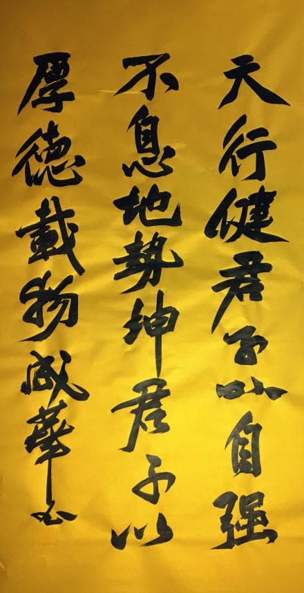 天行健，君子以自强不息；地势坤，君子以厚德载物