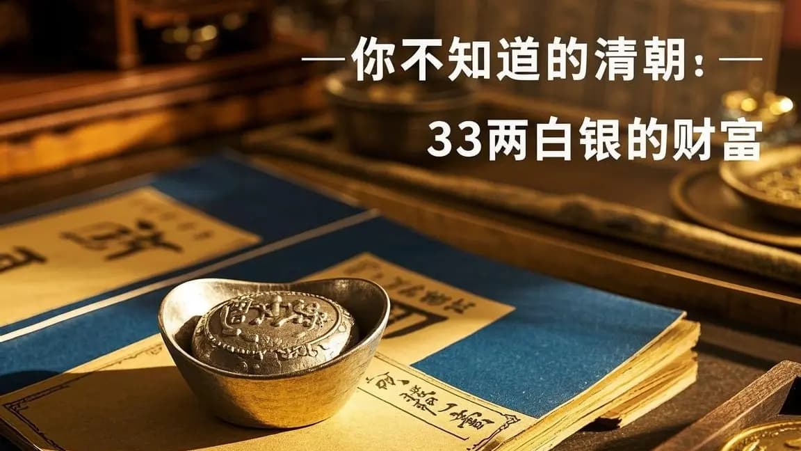 颠覆认知，你不知道的清朝：33两白银的财富“陷阱”