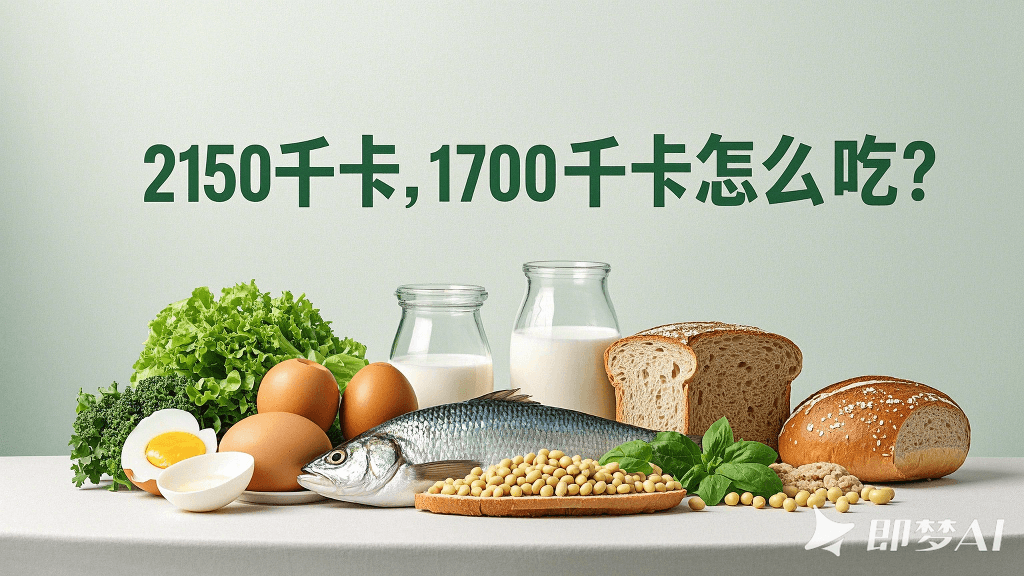 营养数字科学分配，2150千卡、1700千卡怎么吃？