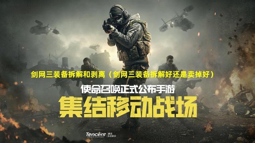 剑网三装备拆解和剥离（剑网三装备拆解好还是卖掉好）