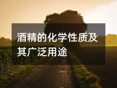 酒精的化学性质及其广泛用途