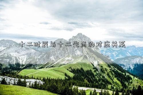 十二时辰与十二生肖的对应关系