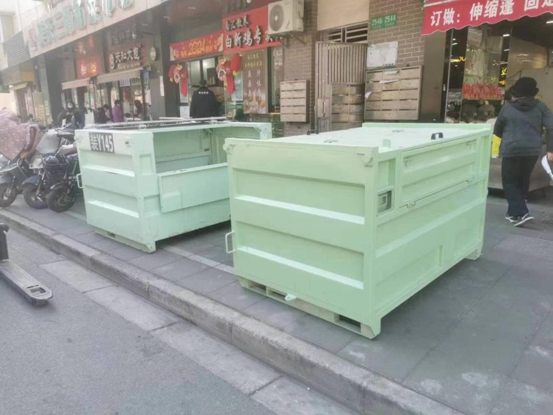 上海长宁这里的居民手机预约，“周转箱”能让建筑垃圾不落地
