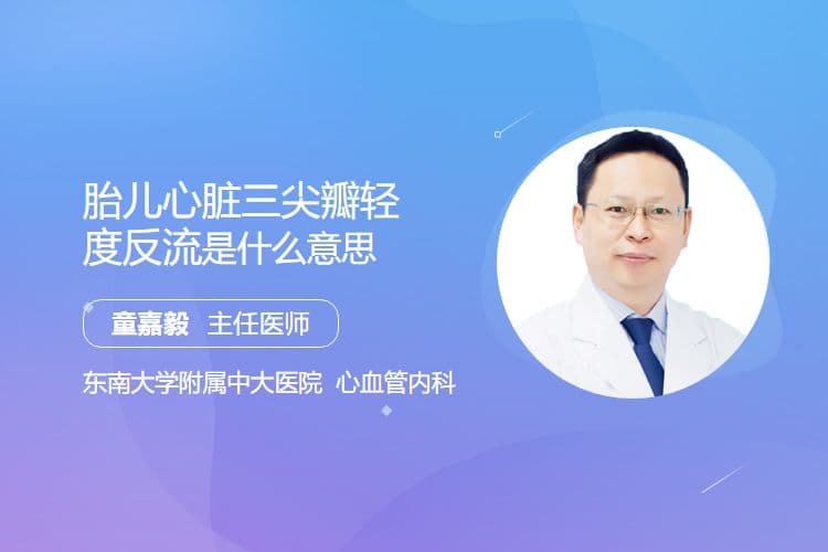 胎儿心脏三尖瓣轻度反流是什么意思