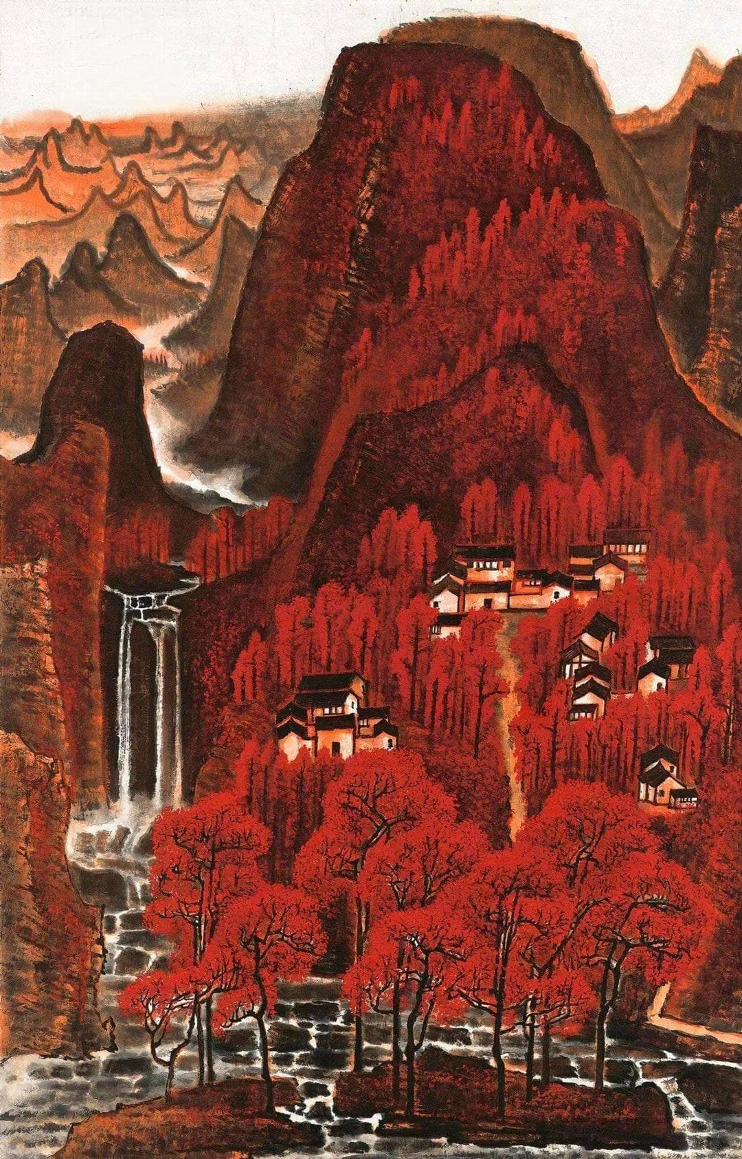 李可染《万山红遍》：2.9亿天价背后的艺术价值