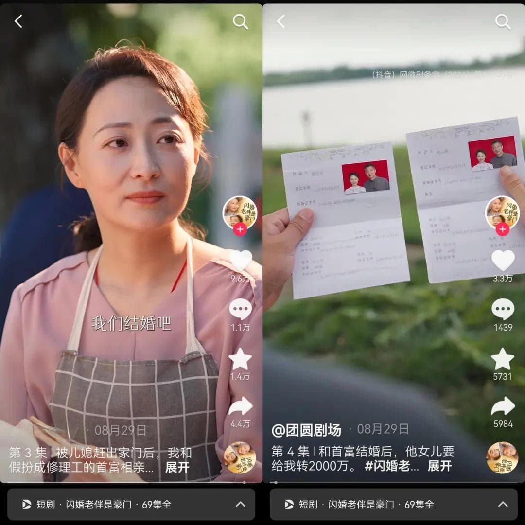 “霸道老伴爱上我”，短剧围猎退休阿姨的钱包