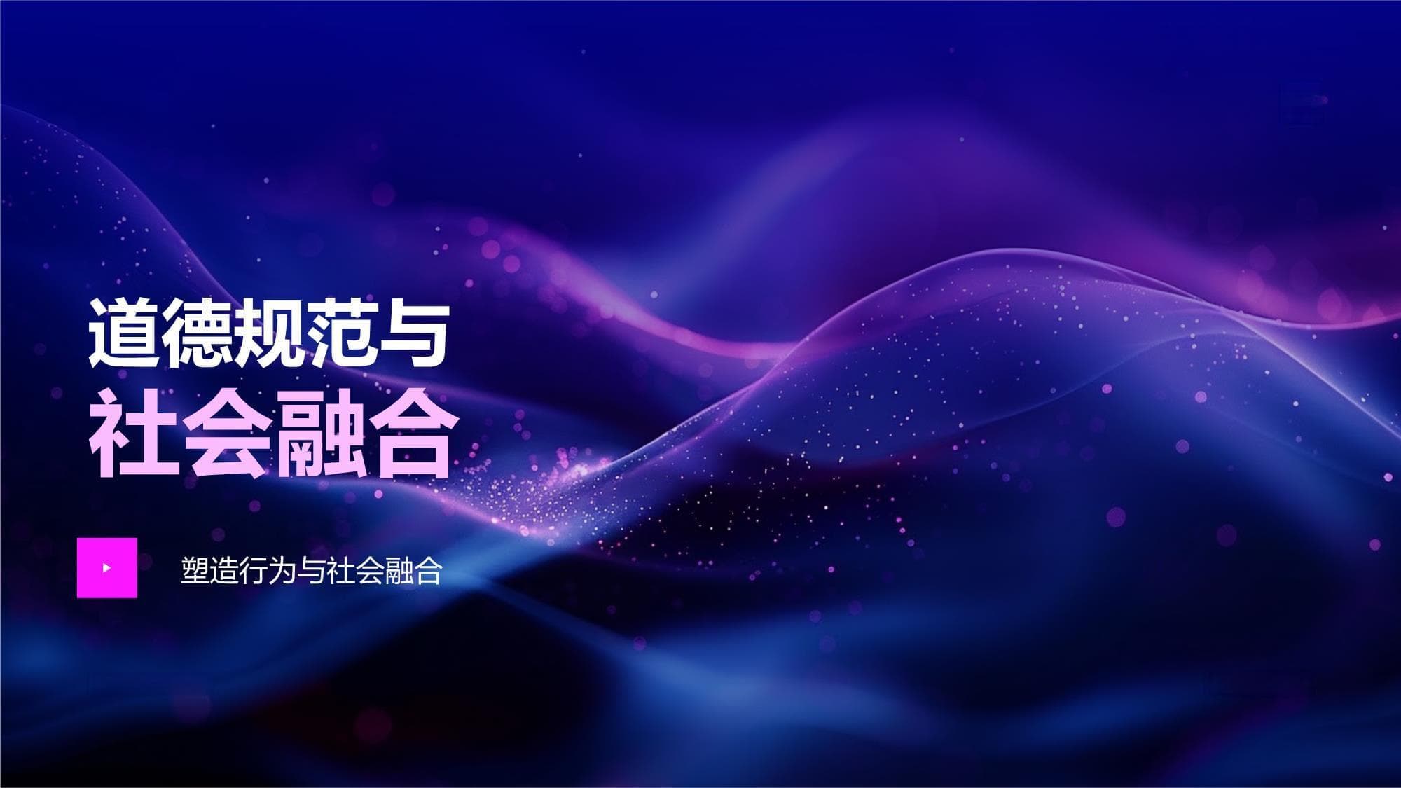道德规范与社会融合