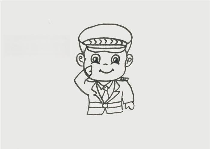 特警简笔画教程：四步画出帅气特警