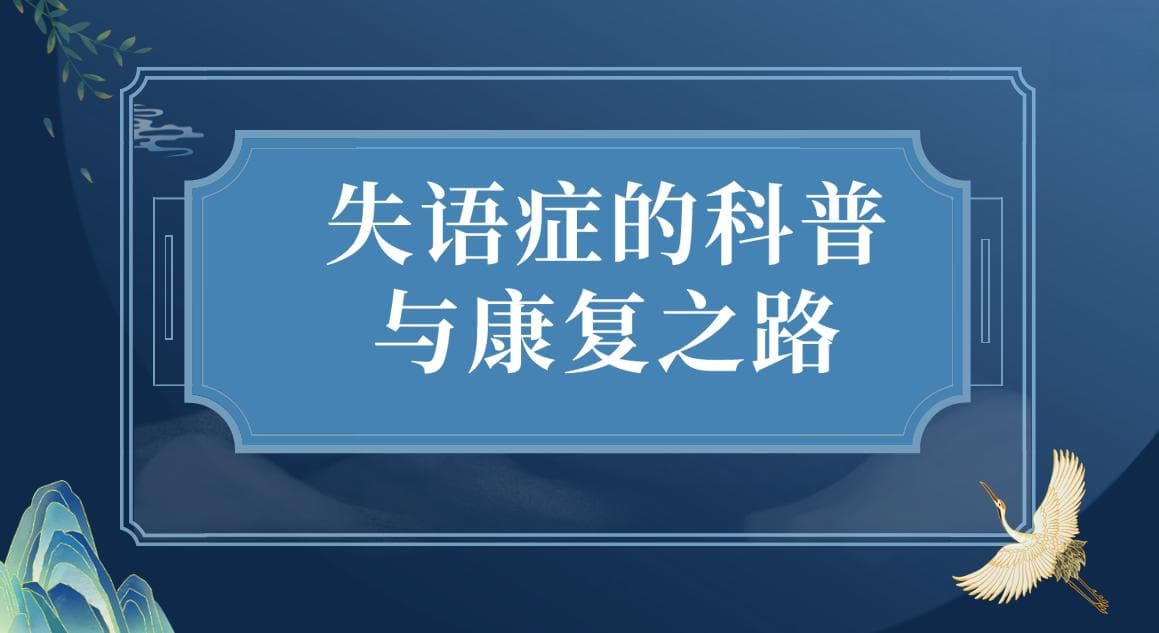 失语症的科普与康复之路