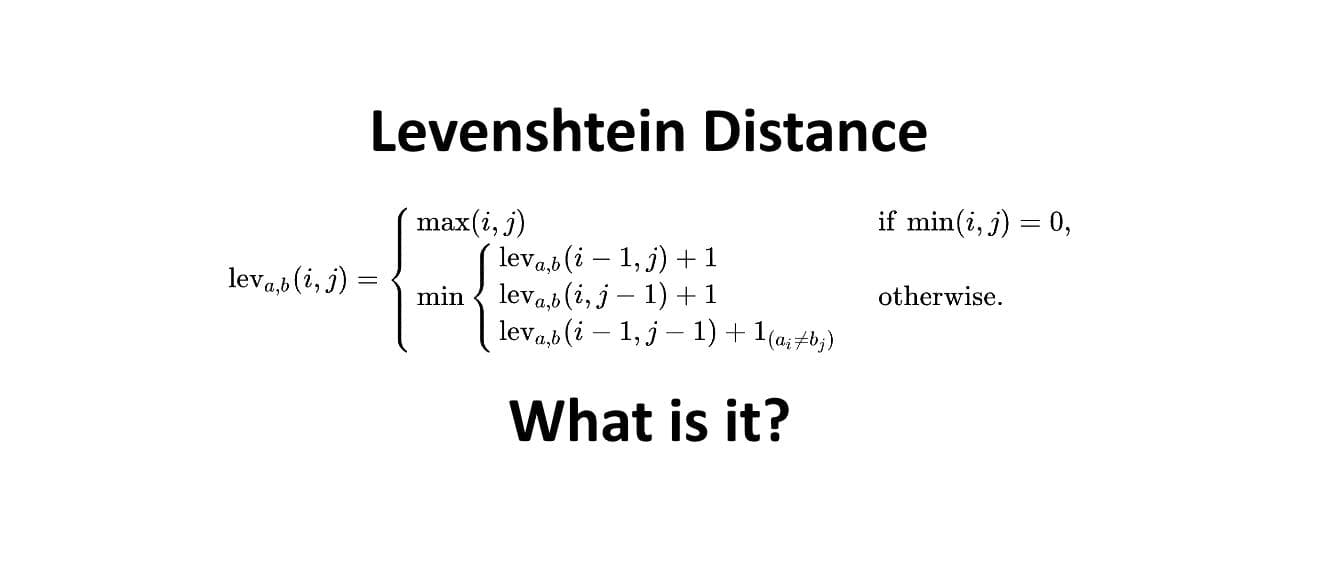 编辑距离（Levenshtein Distance）详解