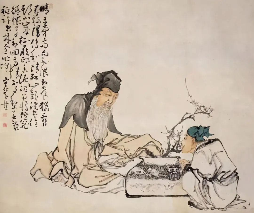 扬州八怪之一，黄慎的人物画，表露出异常强烈的美学性格！