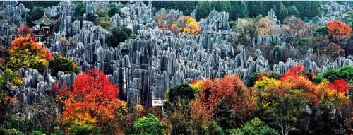 石林周边自然风光旅游攻略：从大石林到长湖，8大景点详解