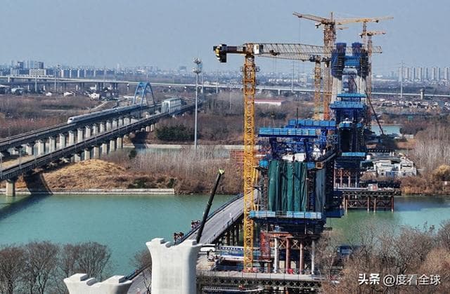 沪宁合高铁扬州段火热施工中，未来江北与沪宁都市圈“一线牵”！