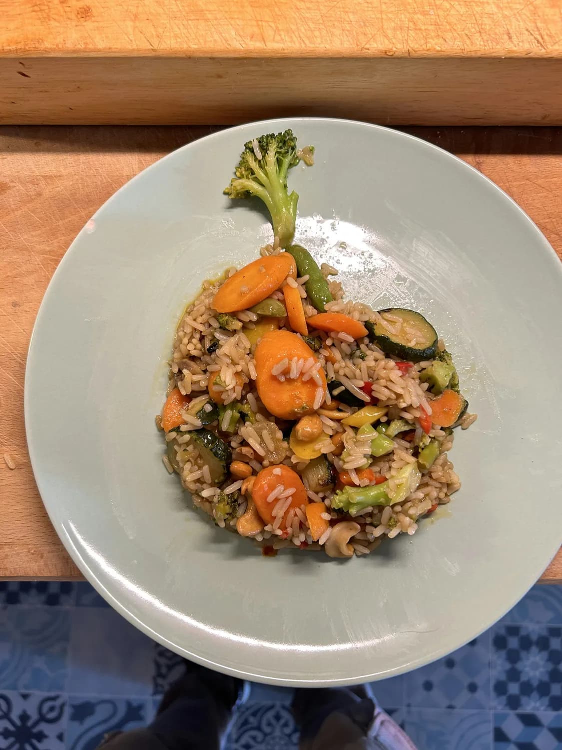 李子柒教你用电饭煲做西兰花蔬菜焖饭