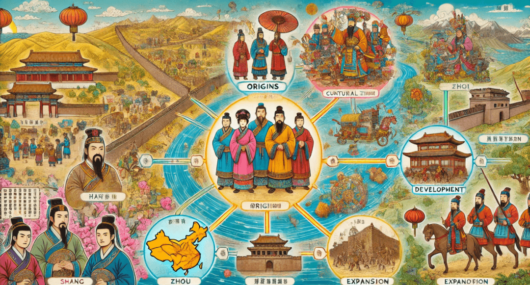 汉族的由来思维导图