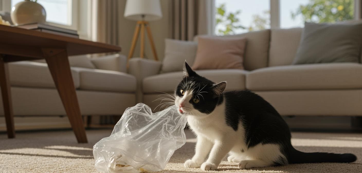猫咪为什么吃塑料袋？背后竟然有这些原因！