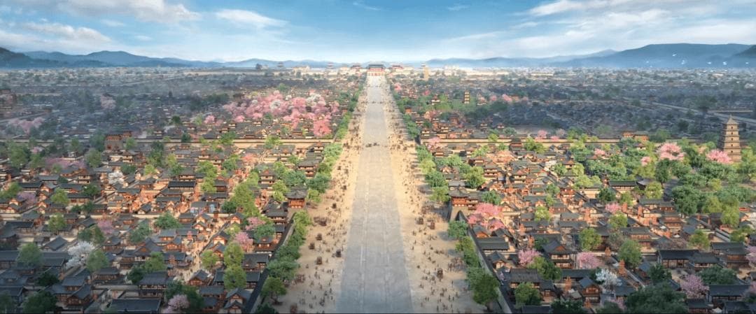 隋唐长安城，中轴线设计成为都城建设典范
