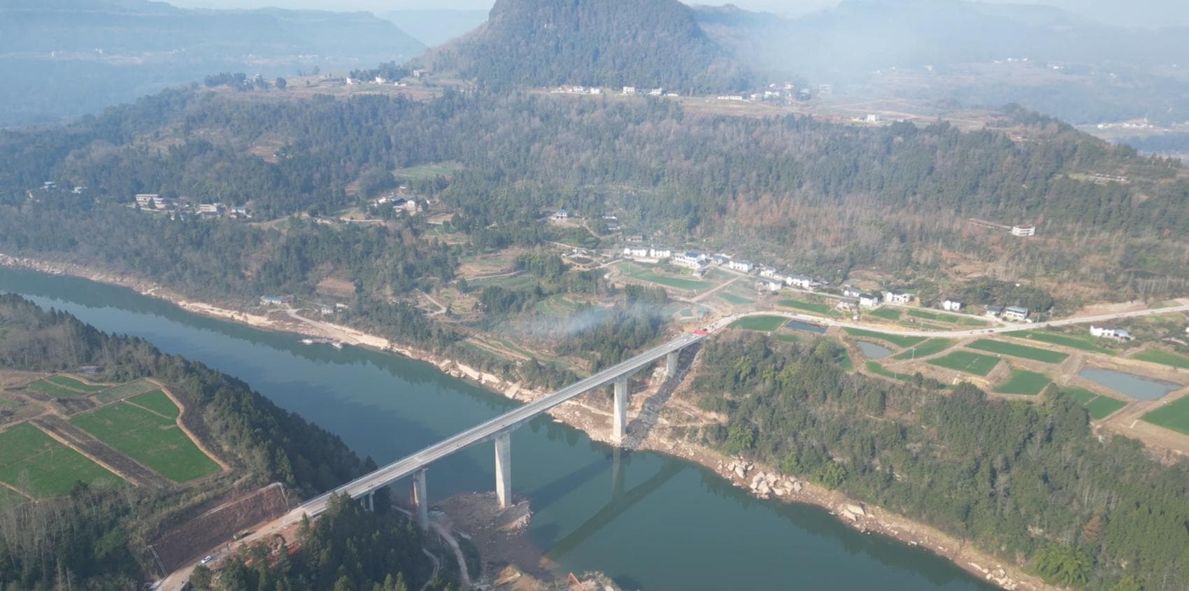 告别轮渡！通江县黄嘴头渡口改公路桥正式通车